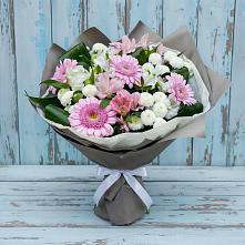 Букет цветов из:  Герберы, Альстромерии и Хризантемы в Рыльске