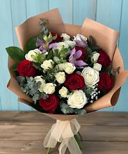 Букет цветов из:  Розы и Альстромерии в Рыльске