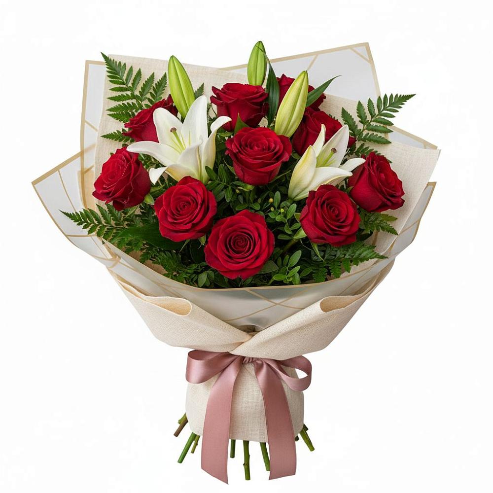 Букет цветов из: Лилии и Розы в Рыльске