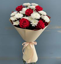 Букет цветов из:  Розы и Хризантемы в Рыльске