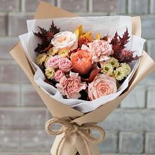Букет цветов из:  Гвоздики, Хризантемы и Розы в Рыльске