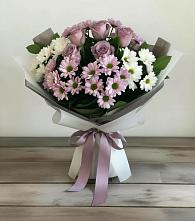 Букет цветов из:  Хризантемы и Розы в Рыльске