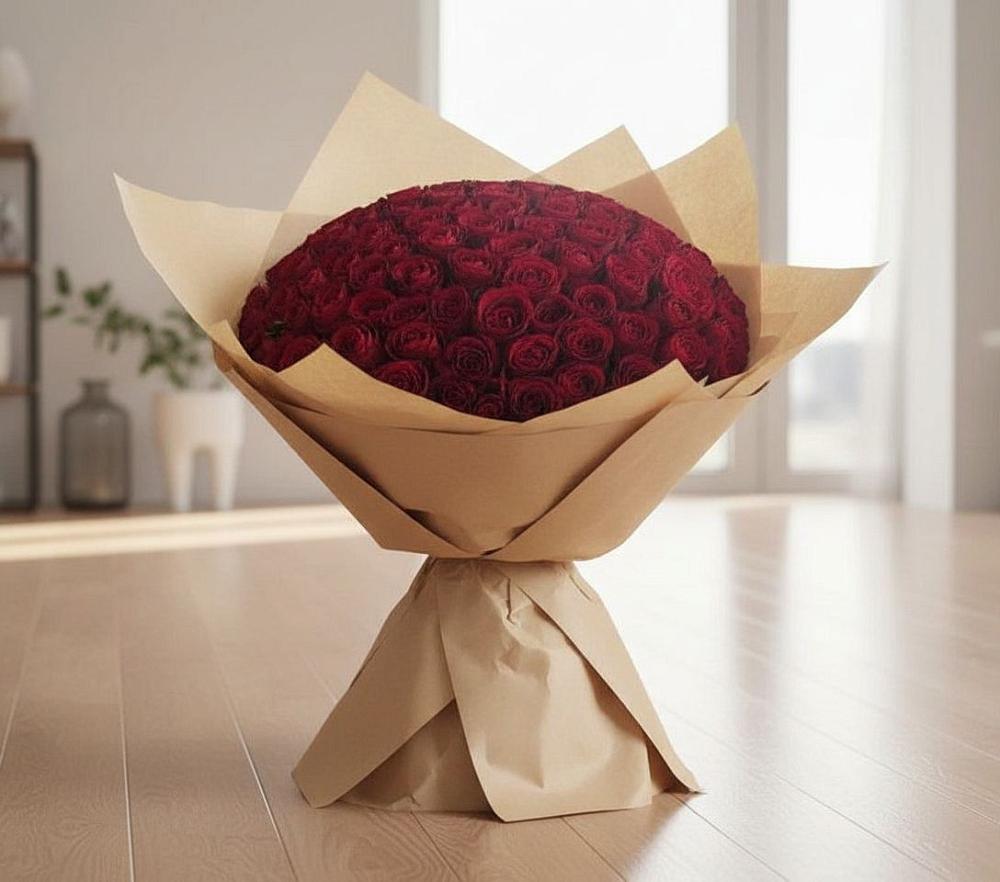Букет 101 Красная роза в Рыльске