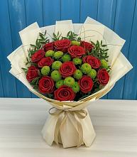 Букет цветов из:  Розы и Хризантемы в Рыльске