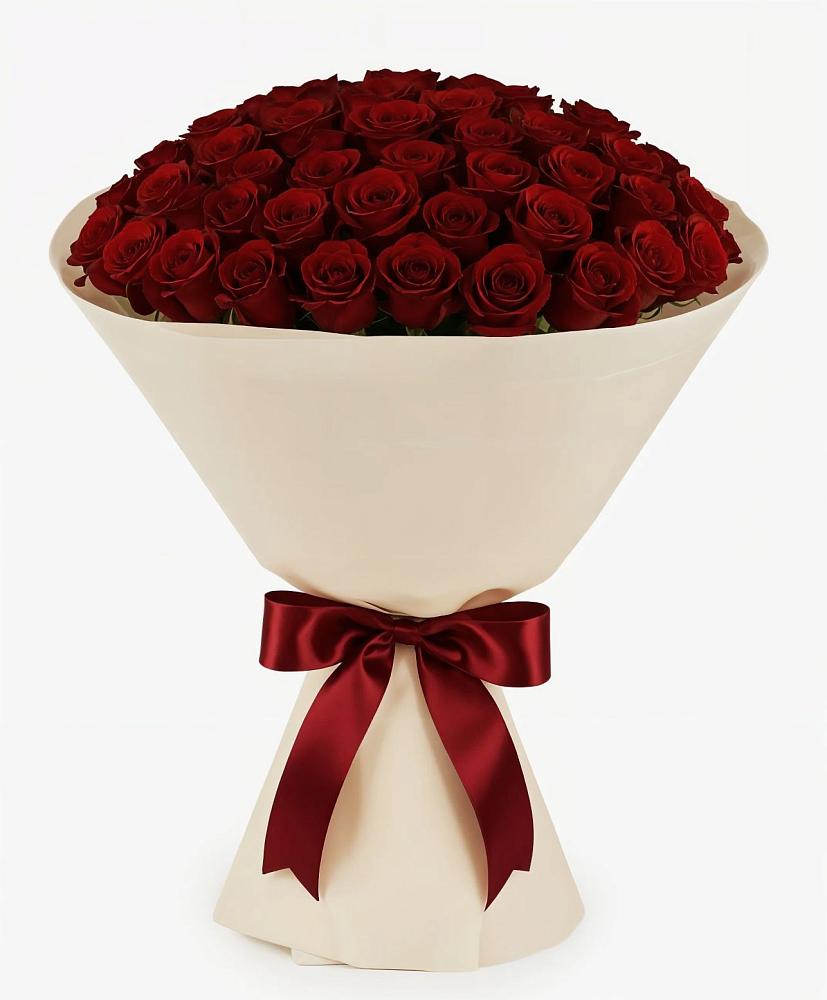 Букет 101 Бордовая роза Блэк Бакарра в Рыльске